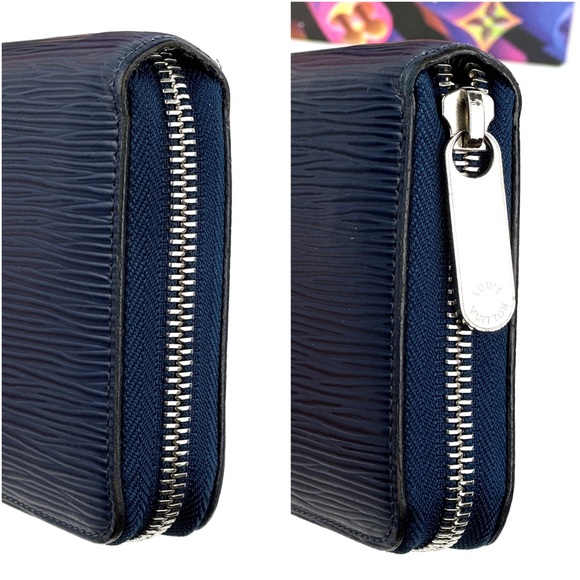 ❌SOLD❌ 💎 Louis Vuitton Navy Epi leather Zippy Wallet - Picture 4 of 14